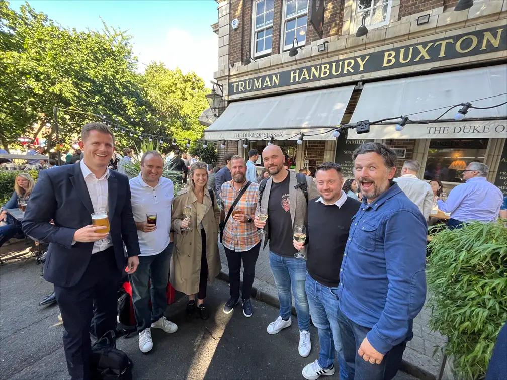 The RecWired founding partners and community at a meet-up