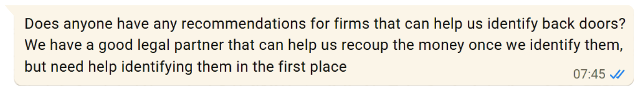 A question asked by a RecWired member