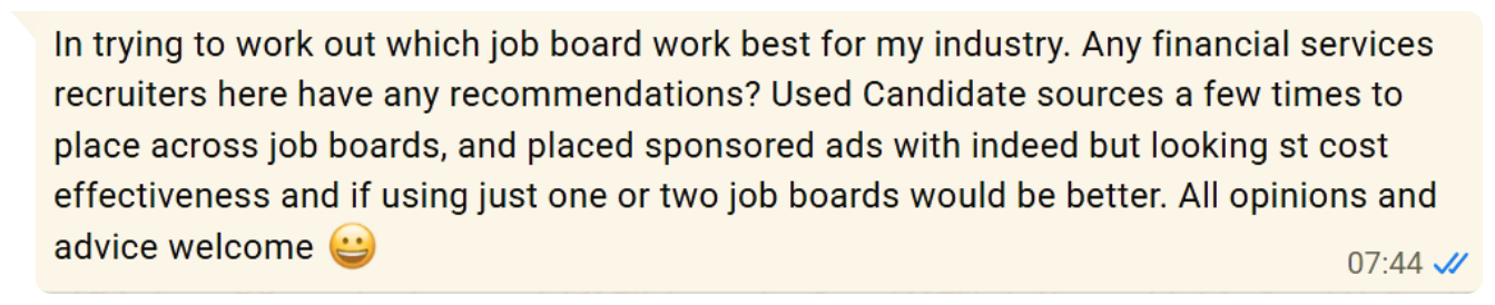 A question asked by a RecWired member