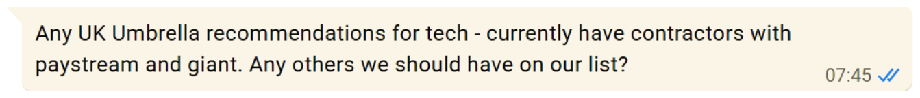 A question asked by a RecWired member
